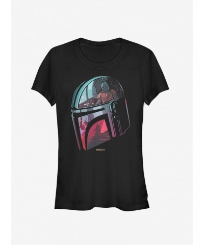 Star Wars The Mandalorian Helmet Explanation Girls T-Shirt $6.96 T-Shirts