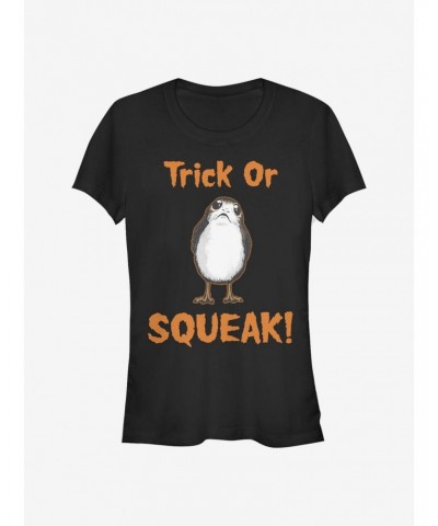 Star Wars: The Last Jedi Trick Or Squeak Girls T-Shirt $5.99 T-Shirts