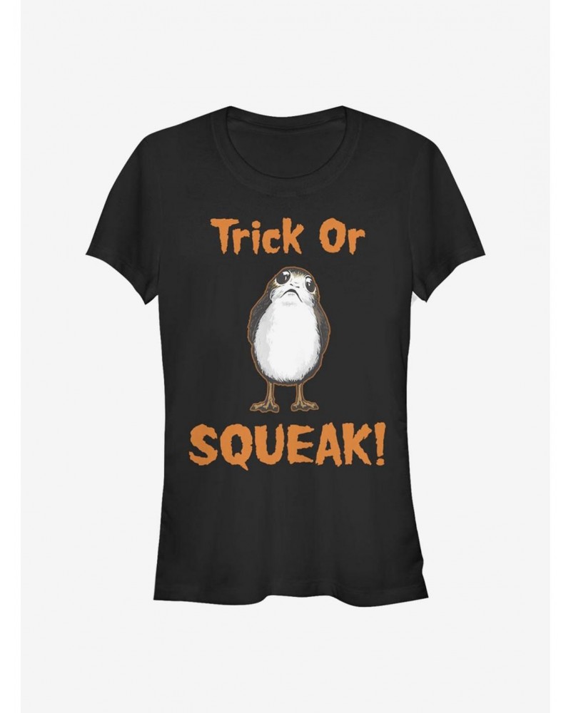 Star Wars: The Last Jedi Trick Or Squeak Girls T-Shirt $5.99 T-Shirts