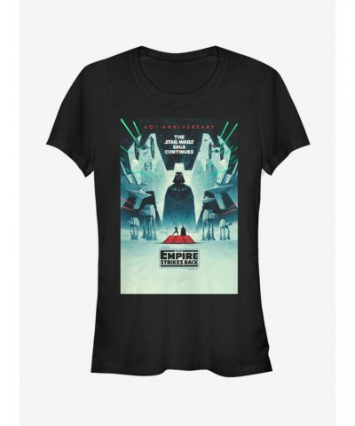 Star Wars Episode V: The Empire Strikes Back 40th Anniversary Poster Girls T-Shirt $7.12 T-Shirts