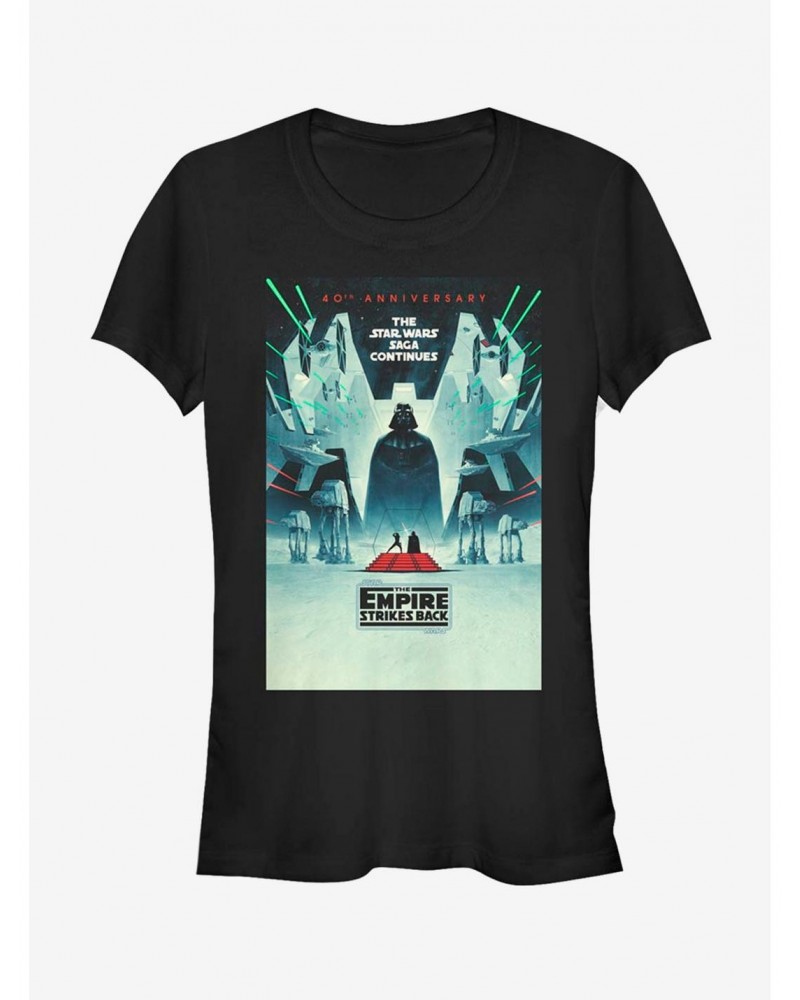 Star Wars Episode V: The Empire Strikes Back 40th Anniversary Poster Girls T-Shirt $7.12 T-Shirts