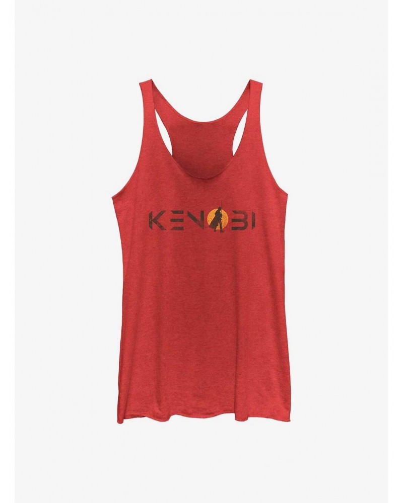 Star Wars Obi-Wan Kenobi Single Sun Logo Girls Raw Edge Tank $9.95 Tanks