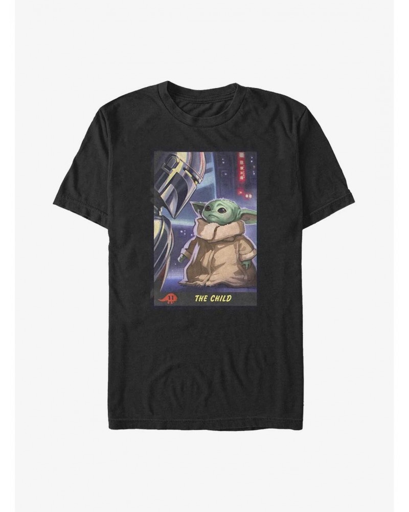 Star Wars The Mandalorian Child and Mando Face To Face Poster Big & Tall T-Shirt $9.81 T-Shirts