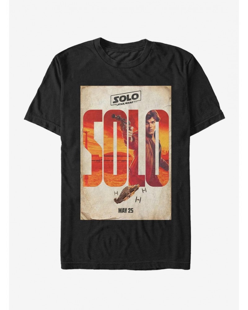 Star Wars Solo A Star Wars Story Name Poster T-Shirt $4.97 T-Shirts