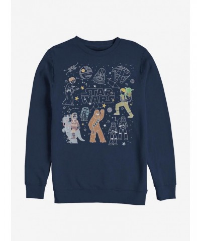 Star Wars Celestial Star Wars Crew Sweatshirt $9.15 Sweatshirts