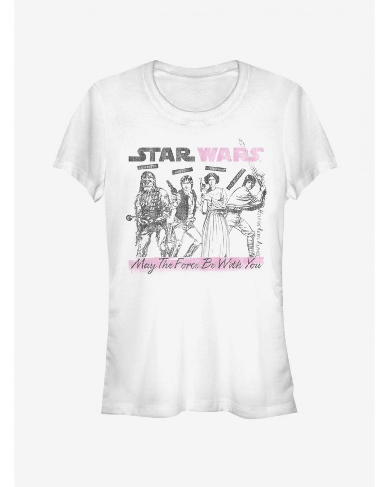 Star Wars New Poster Girls T-Shirt $7.77 T-Shirts