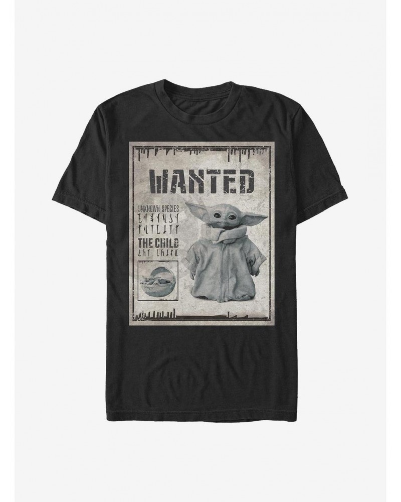 Extra Soft Star Wars The Mandalorian Wanted Child Poster T-Shirt $6.20 T-Shirts