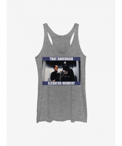 Star Wars Awkward Elevator Moment Girls Tank $7.04 Tanks