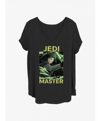 Star Wars The Mandalorian Jedi Master Luke Skywalker Poster Girls T-Shirt Plus Size $10.87 T-Shirts