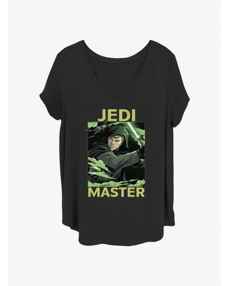 Star Wars The Mandalorian Jedi Master Luke Skywalker Poster Girls T-Shirt Plus Size $10.87 T-Shirts