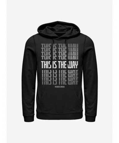 Star Wars The Mandalorian This Is The Way Stacked Hoodie $15.09 Hoodies