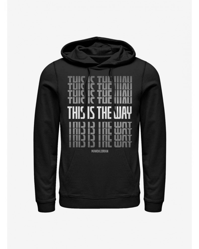 Star Wars The Mandalorian This Is The Way Stacked Hoodie $15.09 Hoodies