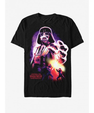 Star Wars Neon Vader T-Shirt $6.21 T-Shirts