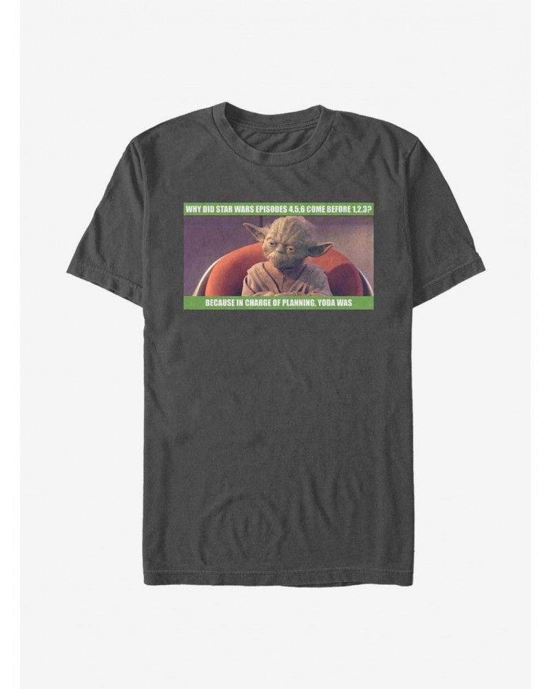 Star Wars In Yoda Of Planning T-Shirt $7.30 T-Shirts