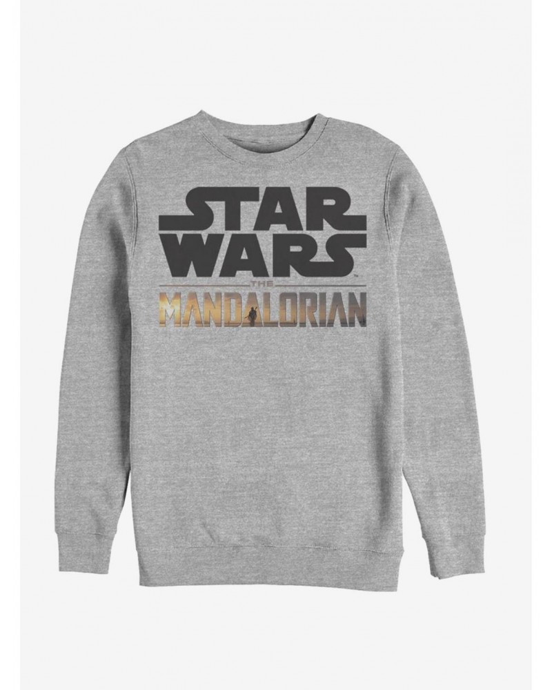 Star Wars The Mandalorian Stacked Logo Sweatshirt $9.15 Sweatshirts