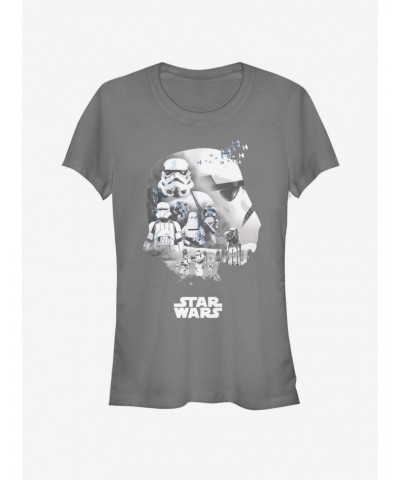 Star Wars Trooper Head Fill Girls T-Shirt $7.12 T-Shirts