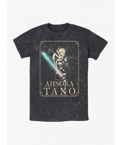 Star Wars: The Clone Wars Ahsoka Celestial Mineral Wash T-Shirt $7.57 T-Shirts