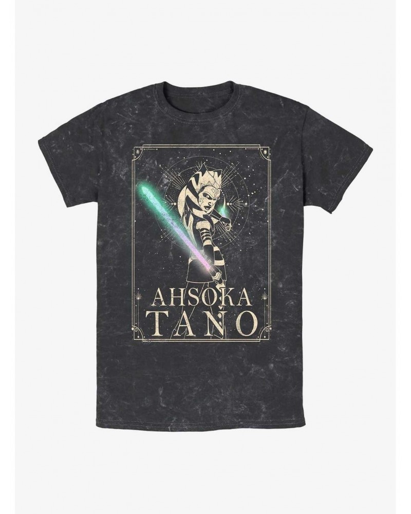 Star Wars: The Clone Wars Ahsoka Celestial Mineral Wash T-Shirt $7.57 T-Shirts