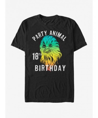 Star Wars Chewie Birthday Eighteen T-Shirt $5.59 T-Shirts