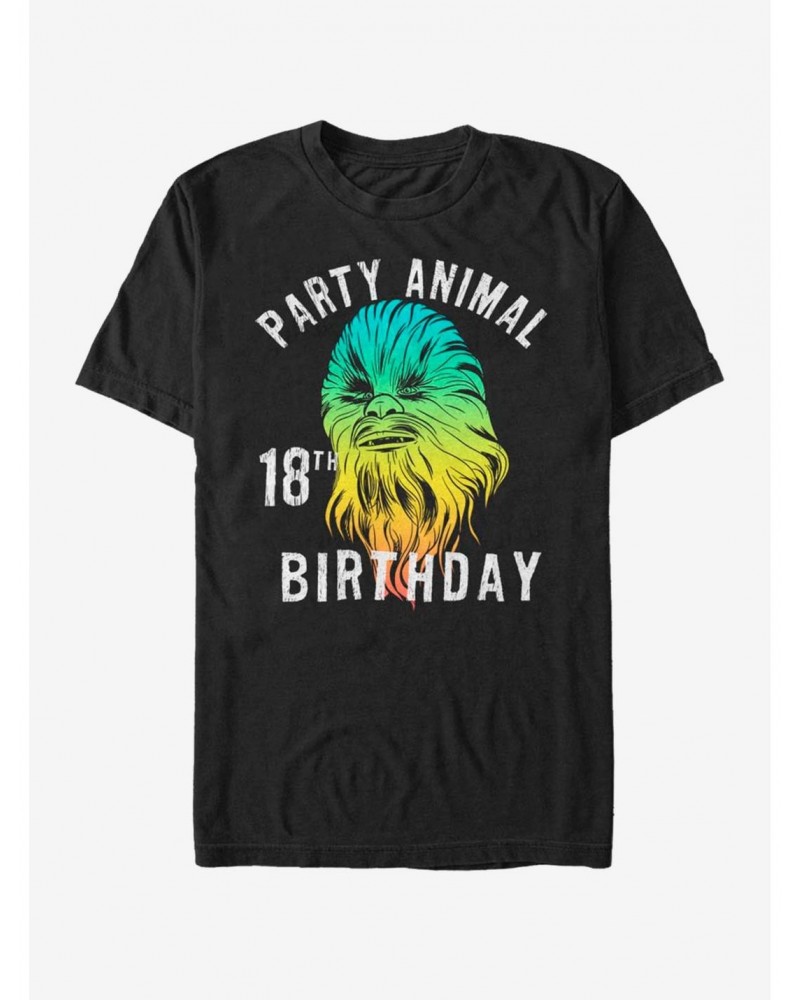 Star Wars Chewie Birthday Eighteen T-Shirt $5.59 T-Shirts