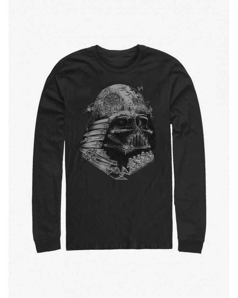 Star Wars Empire Head Long-Sleeve T-Shirt $8.16 T-Shirts