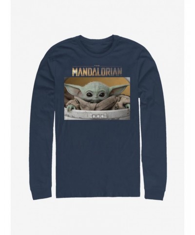 Star Wars The Mandalorian The Child Box Photo Long-Sleeve T-Shirt $11.32 T-Shirts