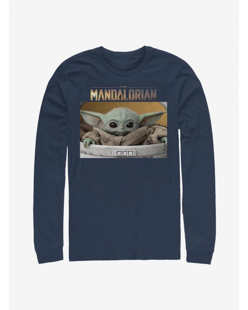 Star Wars The Mandalorian The Child Box Photo Long-Sleeve T-Shirt $11.32 T-Shirts