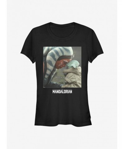 Star Wars The Mandalorian Ahsoka Tano The Child Sense Fear Girls T-Shirt $5.02 T-Shirts