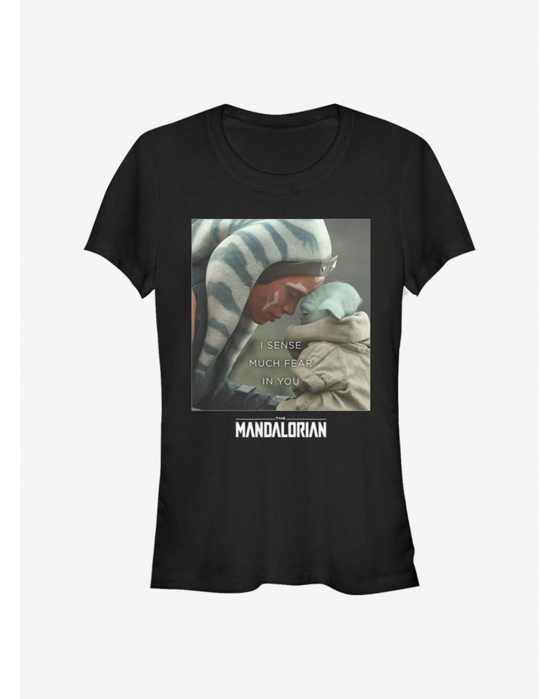 Star Wars The Mandalorian Ahsoka Tano The Child Sense Fear Girls T-Shirt $5.02 T-Shirts