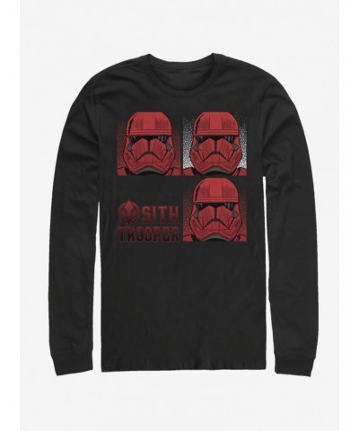 Star Wars Episode IX Rise of Skywalker Red Trooper Sith Trooper Long-Sleeve T-Shirt $11.58 T-Shirts