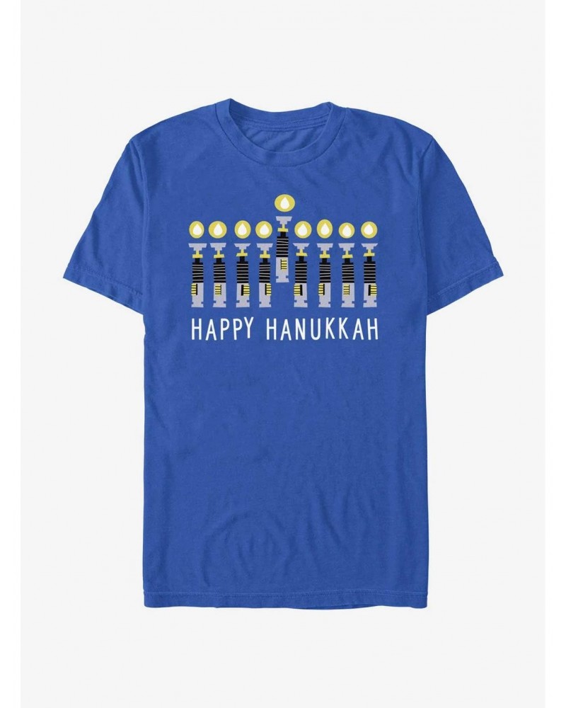 Star Wars Light Saber Hanukkah T-Shirt $5.44 T-Shirts