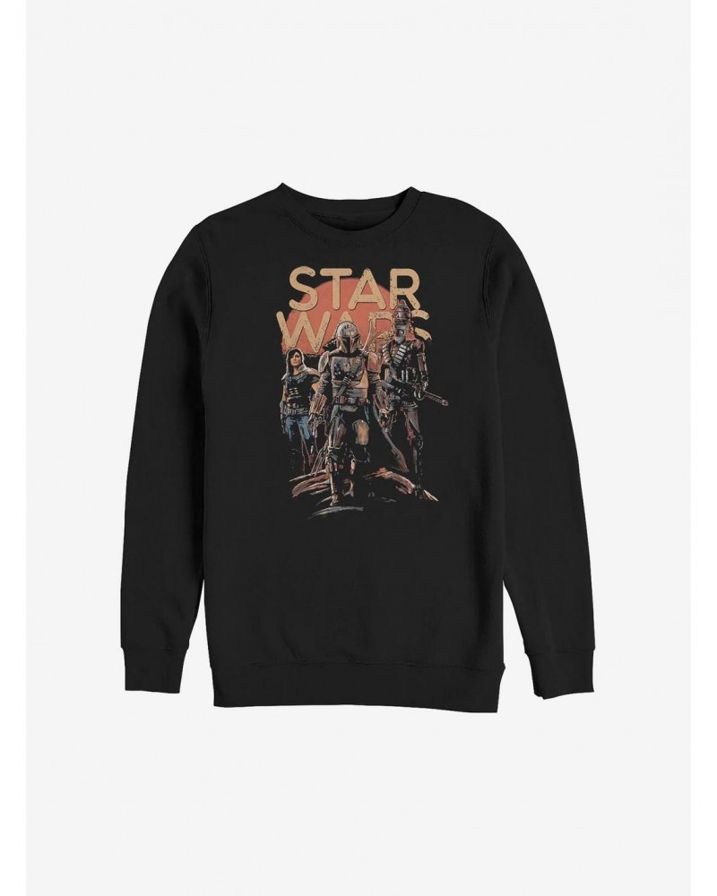 Star Wars The Mandalorian A Few Credits More Crew Sweatshirt $11.81 Sweatshirts