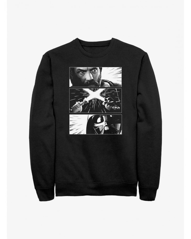 Star Wars Obi-Wan Kenobi Vader Panels Sweatshirt $11.51 Sweatshirts