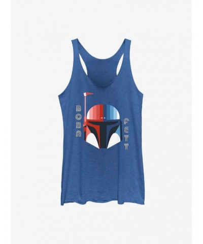 Star Wars Patriotic Boba Fett Helmet Girls Tank $9.95 Tanks