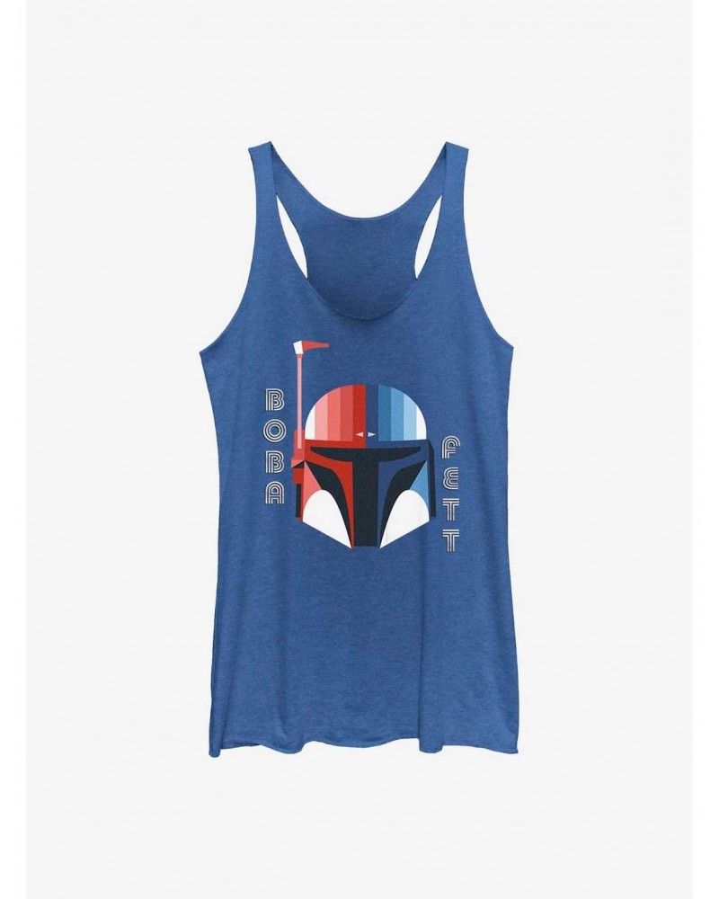 Star Wars Patriotic Boba Fett Helmet Girls Tank $9.95 Tanks