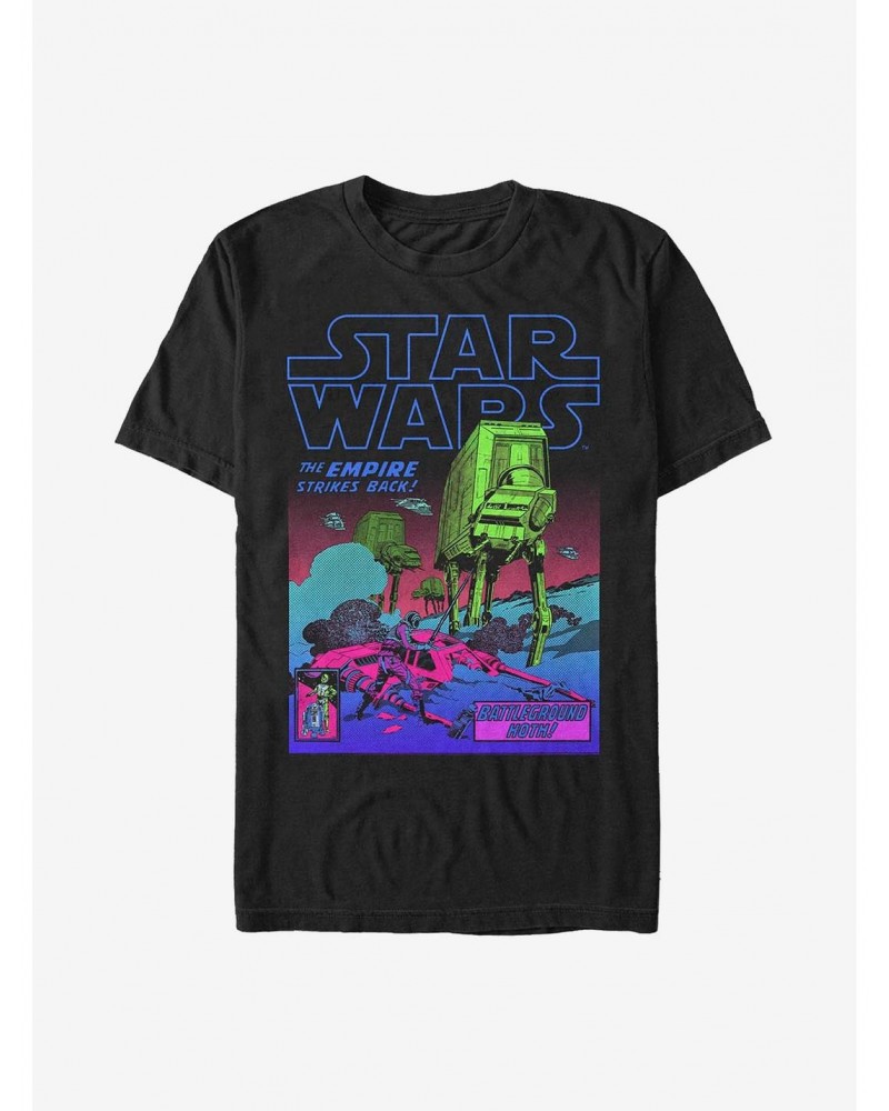 Star Wars Episode V The Empire Strikes Back Battleground Hoth Poster T-Shirt $7.14 T-Shirts