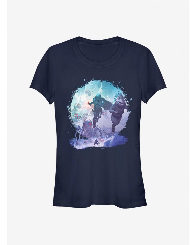 Star Wars The Mandalorian Krykna Attack Girls T-Shirt $6.63 T-Shirts