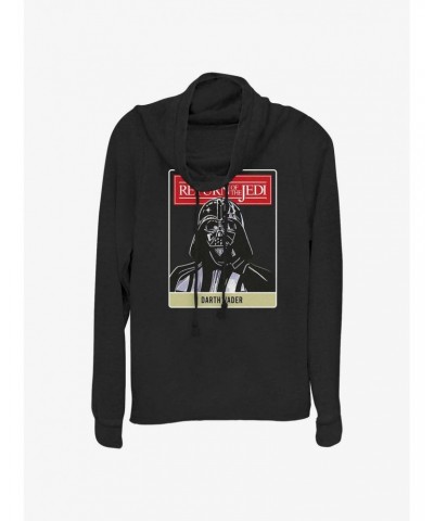 Star Wars Return of the Jedi 40th Anniversary Darth Vader Poster Cowl Neck Long-Sleeve Top $13.65 Tops