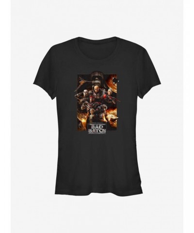 Star Wars: The Bad Batch Bad Action Poster Girls T-Shirt $8.09 T-Shirts