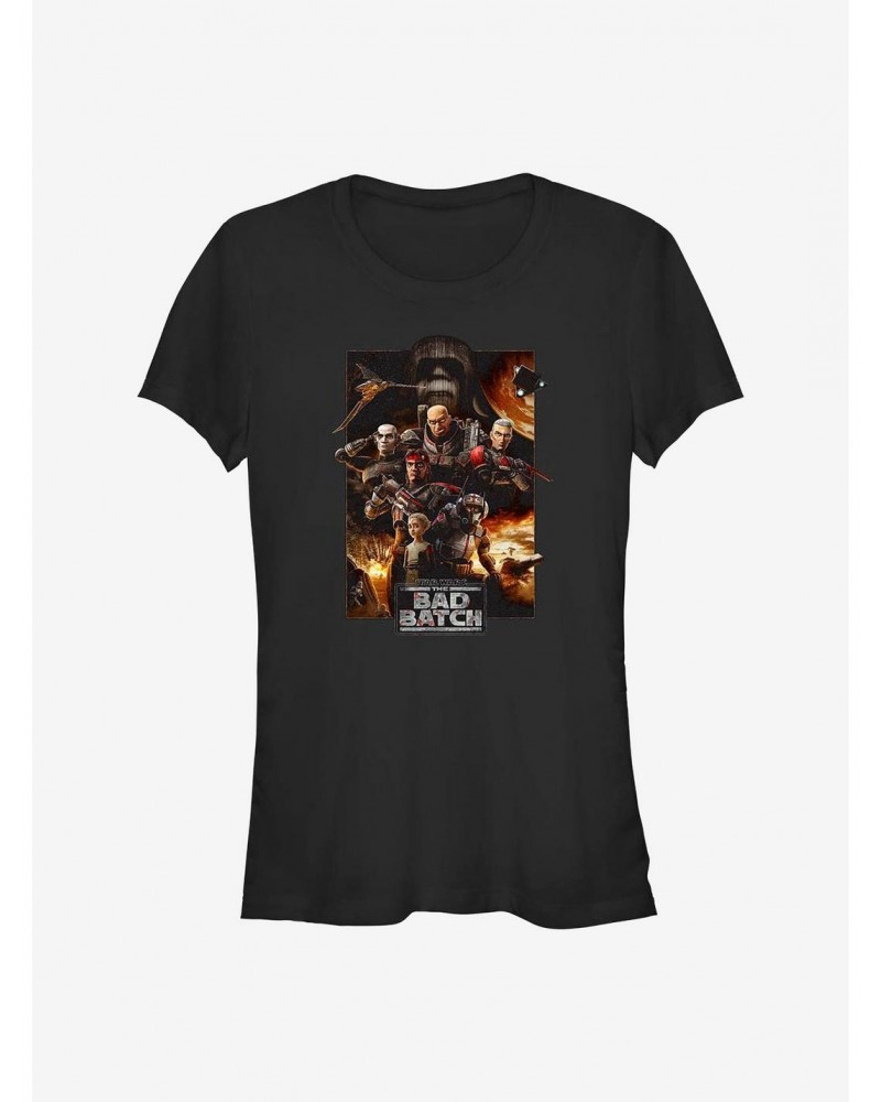 Star Wars: The Bad Batch Bad Action Poster Girls T-Shirt $8.09 T-Shirts