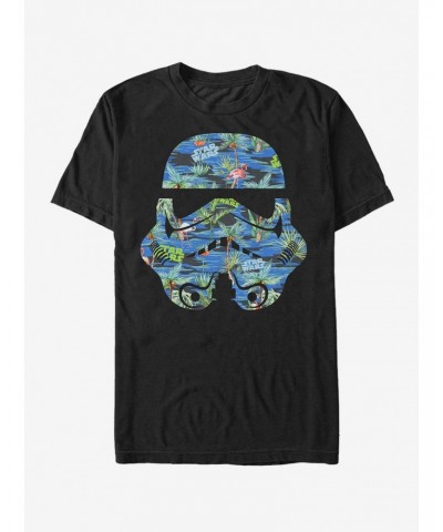 Star Wars Stormtrooper Helmet Flamingo Print T-Shirt $6.83 T-Shirts