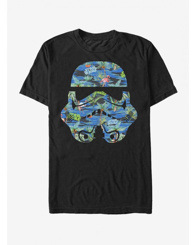 Star Wars Stormtrooper Helmet Flamingo Print T-Shirt $6.83 T-Shirts