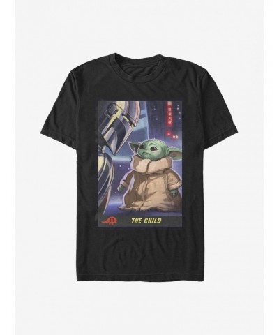 Extra Soft Star Wars The Mandalorian The Child Little Trading Card T-Shirt $6.20 T-Shirts