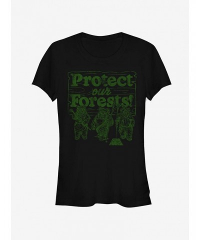 Star Wars Protect Our Forests Girls T-Shirt $6.15 T-Shirts