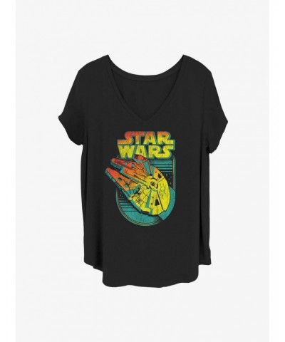 Star Wars Falcon Flight Logo Girls T-Shirt Plus Size $11.10 T-Shirts