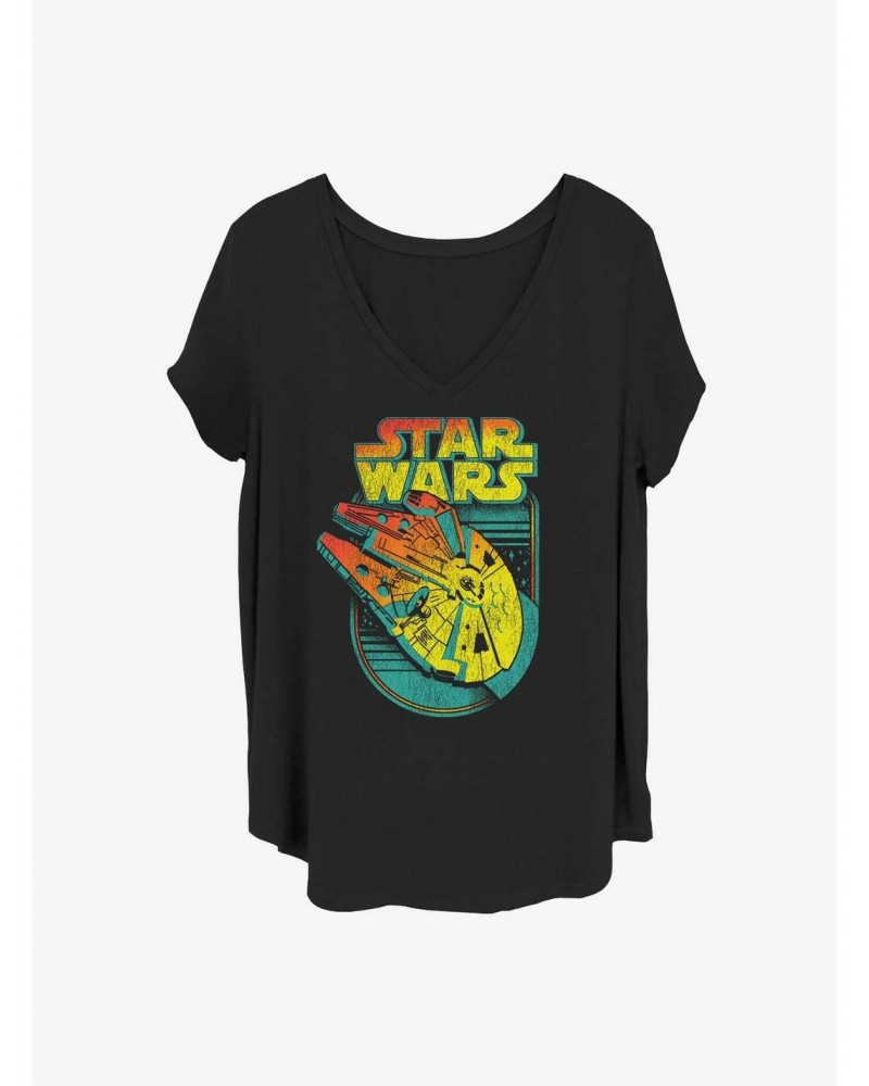 Star Wars Falcon Flight Logo Girls T-Shirt Plus Size $11.10 T-Shirts