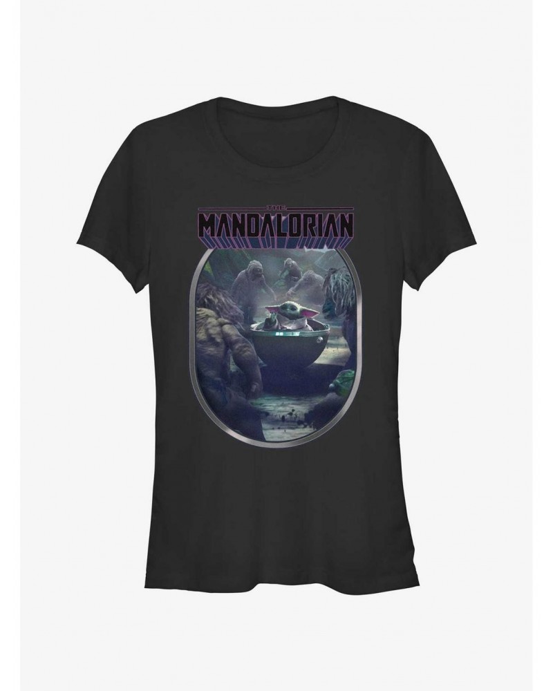 Star Wars The Mandalorian Alamites Attack Grogu Girls T-Shirt $8.09 T-Shirts