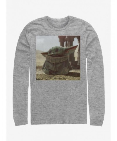 Star Wars The Mandalorian The Child Tiny Green Long-Sleeve T-Shirt $10.00 T-Shirts