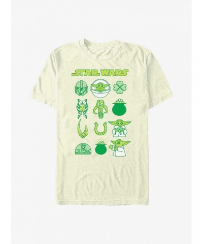 Star Wars The Mandalorian Lucky Icons T-Shirt $5.12 T-Shirts