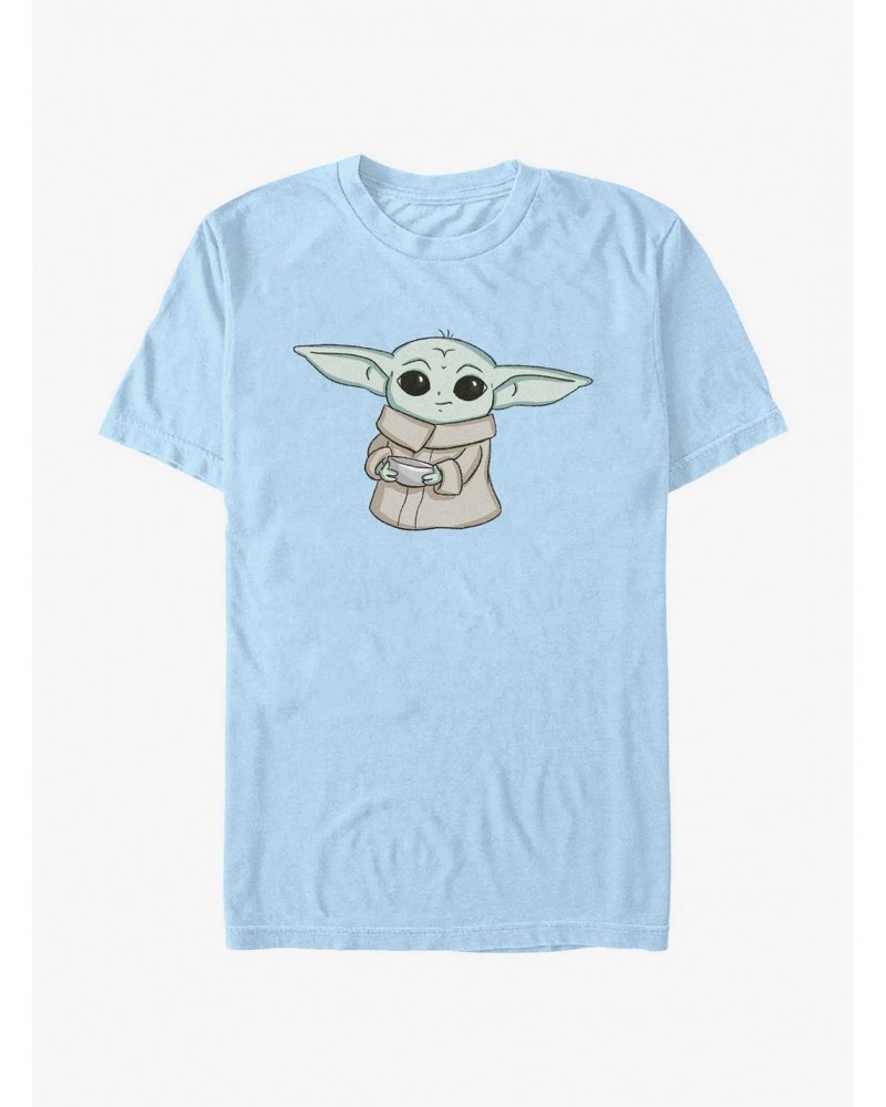 Star Wars The Mandalorian Grogu Soup T-Shirt $6.06 T-Shirts